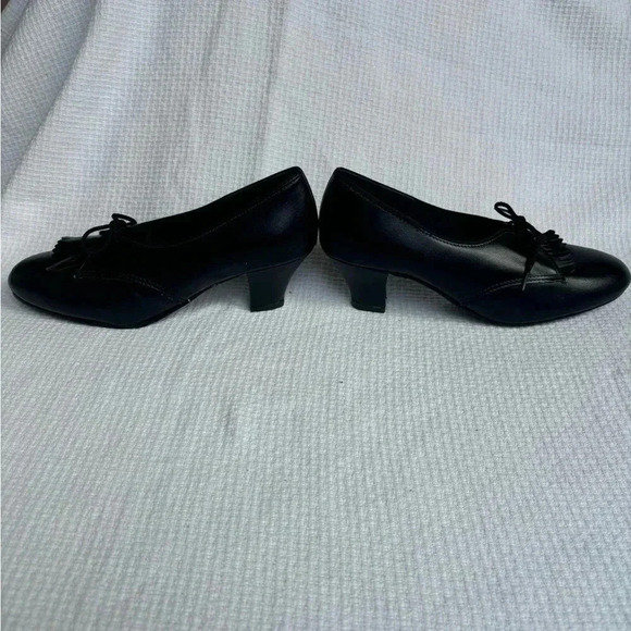 Tic Tac Toes shoes 7.5 Black Matte Leather Fusaro Meg street shoes - Picture 9 of 10